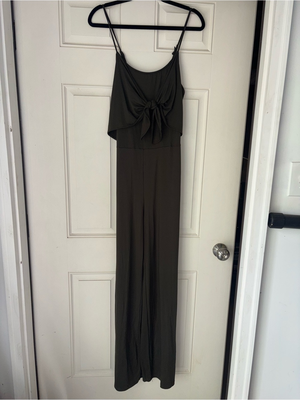 Shoshanna Olive Green Smocked Maxi Dress with Spaghetti Straps